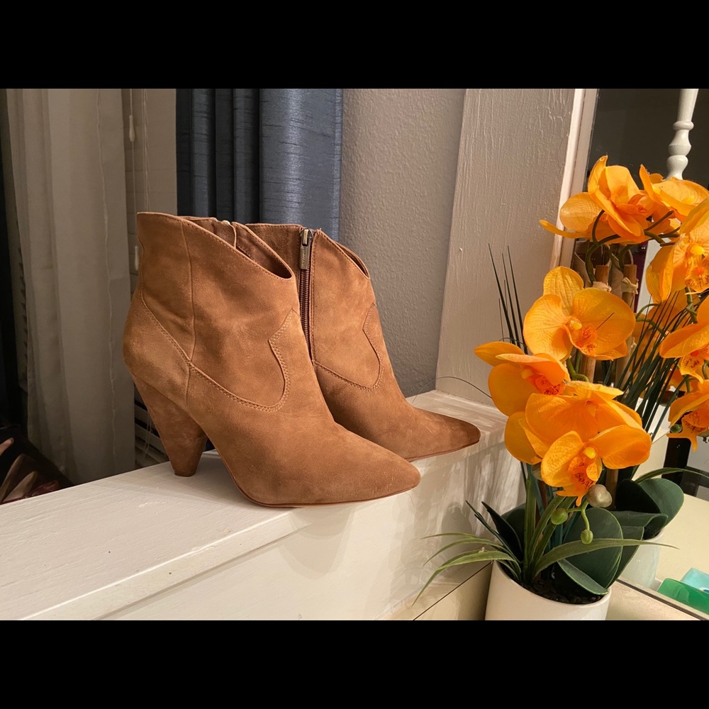 Suede booties